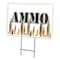 Signmission Ammo Yard Sign & Stake outdoor plastic coroplast window, C-1824-DS-Ammo C-1824-DS-Ammo - alternate 1